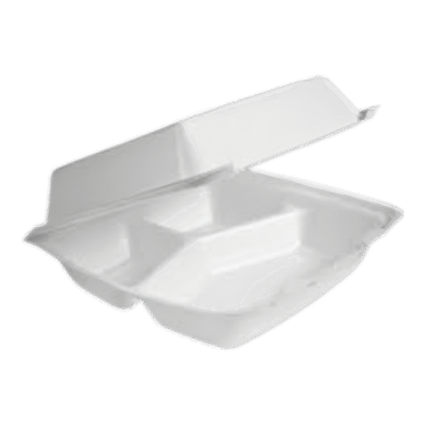 Dart Foam Container 85HT3 3-Compt (200/Case)