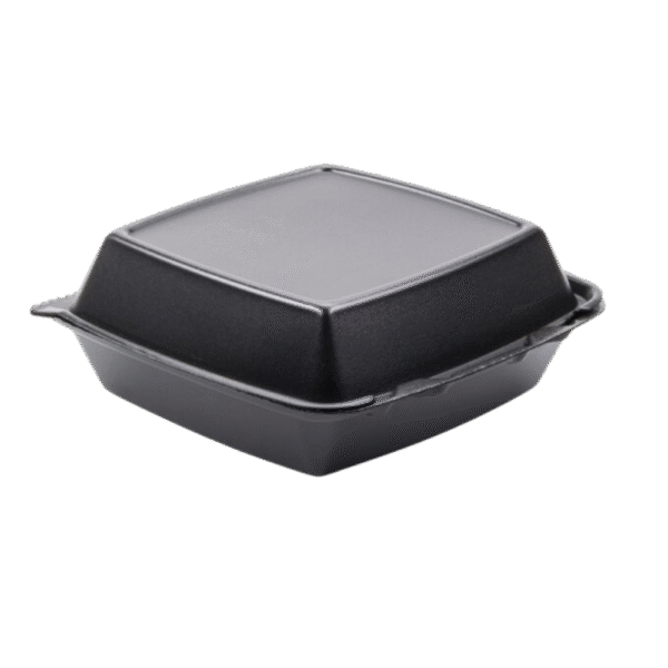 Dart Foam Container Black 85HT1 1-Compt (200/Case)