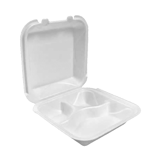 Darnel Medium 3-Compt Foam Container (200/Case)