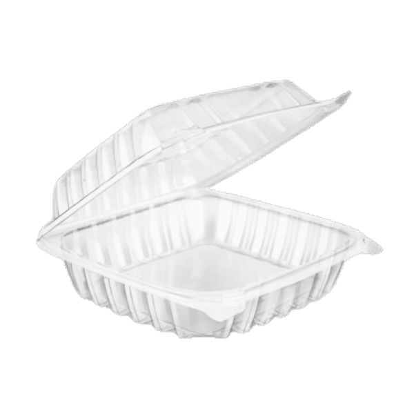 Clear Hinged Container 8x8 (200/case)